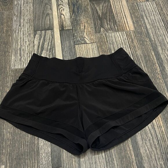 🔥 Lot of 2 - LULULEMON Double Lined Work Out Gym Running Shorts Women Sz 6 - EU - Picture 6 of 13